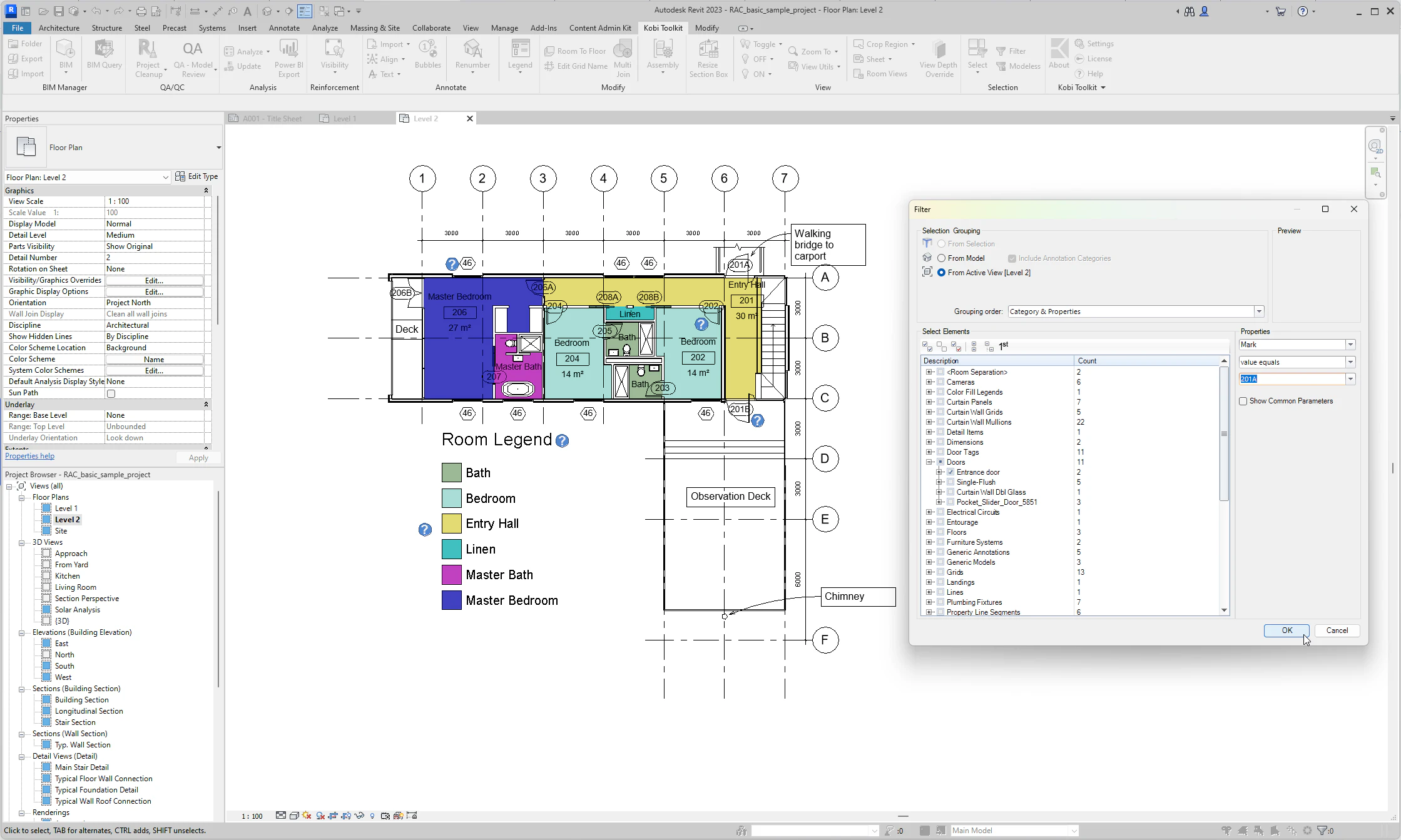 screenshot of Kobi Toolkit for Revit